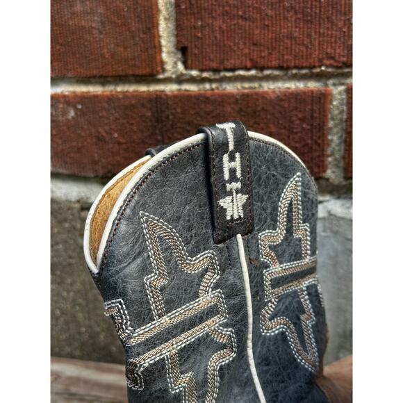 Tin Haul Kids Cowboy Boots Size 11 Leather Western Rodeo Sole - Picture 6 of 7